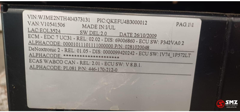 Iveco Occ bijrijdersstoel Iveco - Cab and interior for Truck: picture 5 Iveco Occ bijrijdersstoel Iveco - Cab and interior for Truck: picture 5