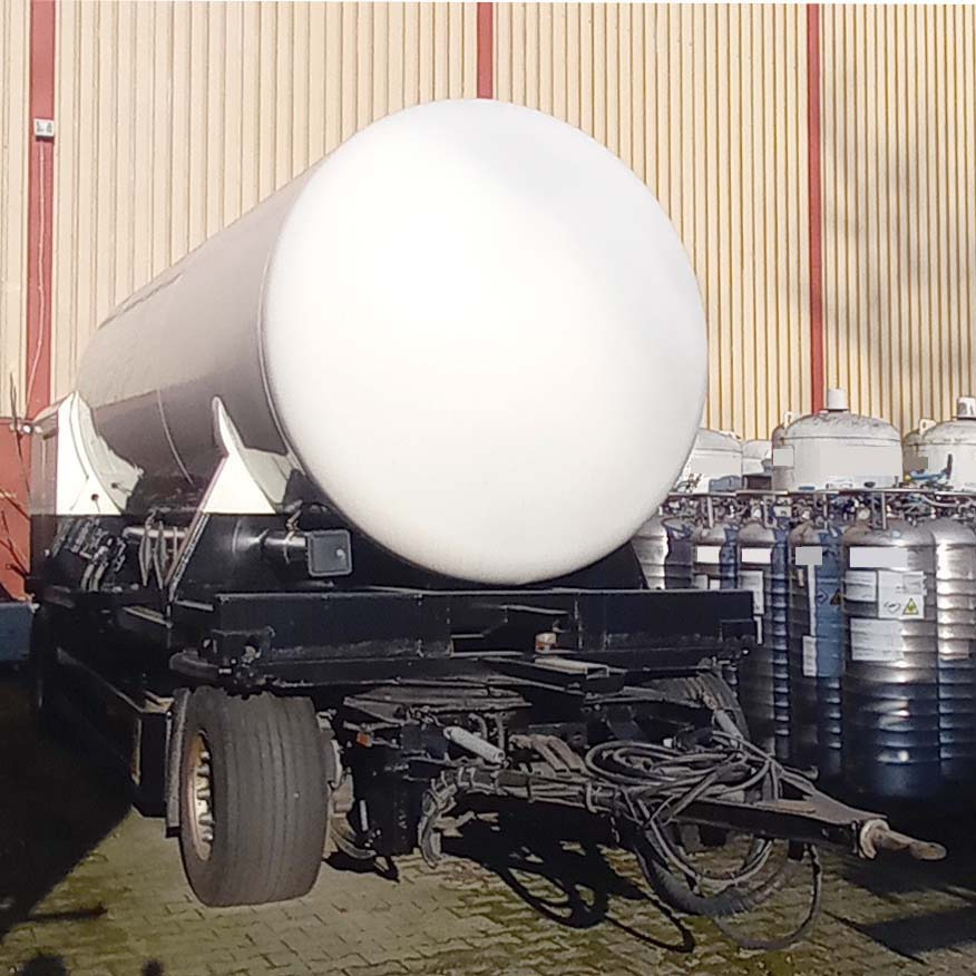 GOFA Gas tank trailer cryogenic used for oxygen, nitrogen, argon, gas. - Tank semi-trailer: picture 1 GOFA Gas tank trailer cryogenic used for oxygen, nitrogen, argon, gas. - Tank semi-trailer: picture 1