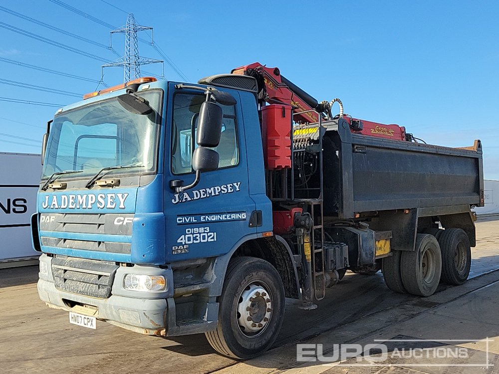 2007 DAF CF75 310 - Tipper, Crane truck: picture 1 2007 DAF CF75 310 - Tipper, Crane truck: picture 1