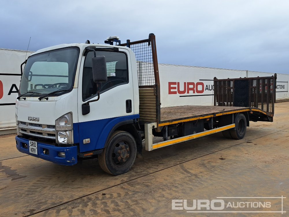 2010 Isuzu 4x2 Beavertail Plant Lorry, Auto Gearbox, Winch, Hydraulic Fliptoe Ramp - Dropside/ Flatbed truck: picture 1 2010 Isuzu 4x2 Beavertail Plant Lorry, Auto Gearbox, Winch, Hydraulic Fliptoe Ramp - Dropside/ Flatbed truck: picture 1