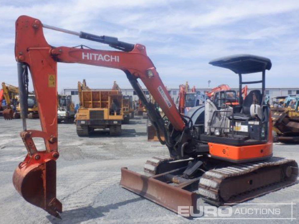 2013 Hitachi ZX40U-5A Rubber Block Pads, Blade, Offset, Bucket - Mini excavator: picture 1 2013 Hitachi ZX40U-5A Rubber Block Pads, Blade, Offset, Bucket - Mini excavator: picture 1