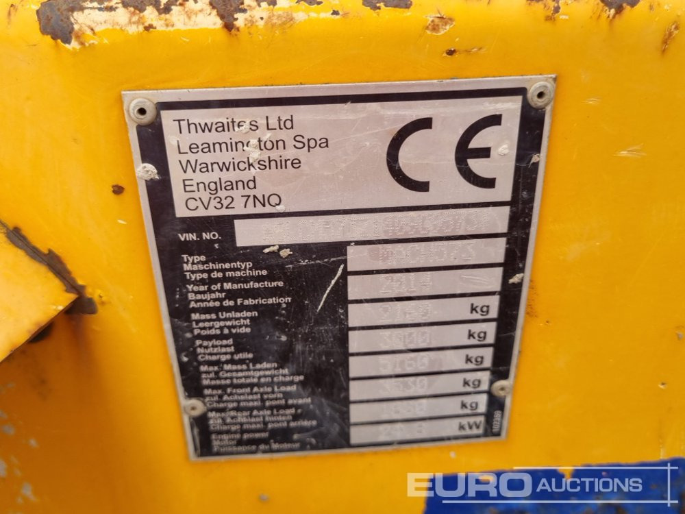Mini dumper 2014 Thwaites 3 Ton: picture 42