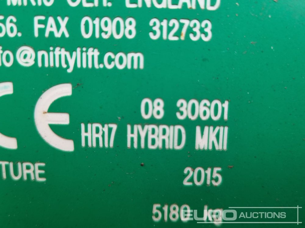 Aerial platform 2015 Niftylift HR17: picture 44