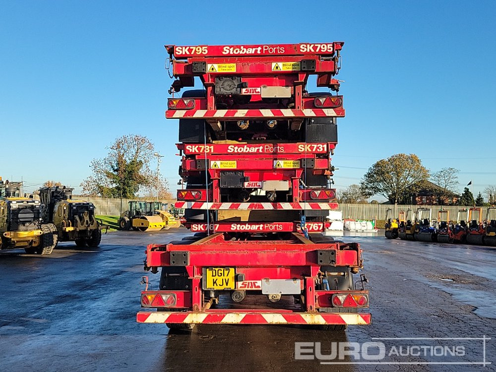 2015 SDC Tri Axle Sliding Skeletal Trailer (3 of) - Dropside/ Flatbed semi-trailer: picture 4 2015 SDC Tri Axle Sliding Skeletal Trailer (3 of) - Dropside/ Flatbed semi-trailer: picture 4