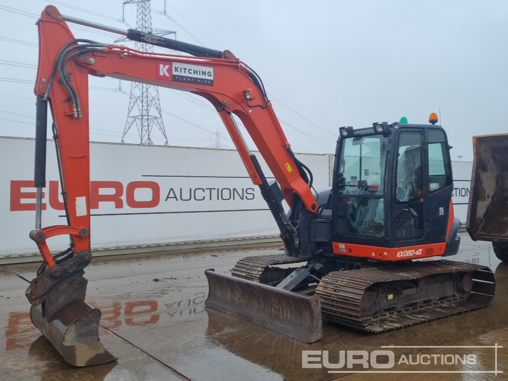 2017 Kubota KX080-4A - Mini excavator: picture 1 2017 Kubota KX080-4A - Mini excavator: picture 1
