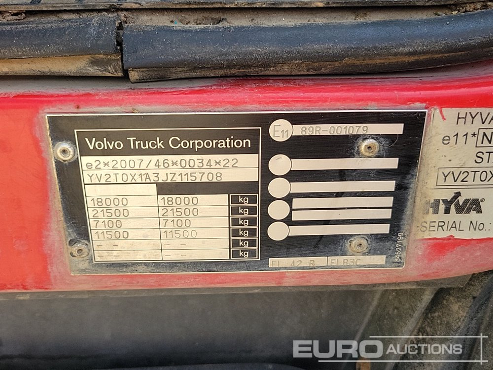 Skip loader truck 2017 Volvo FE280: picture 45