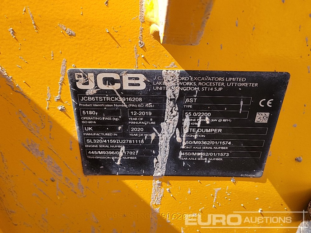 Mini dumper 2019 JCB 6ST: picture 43