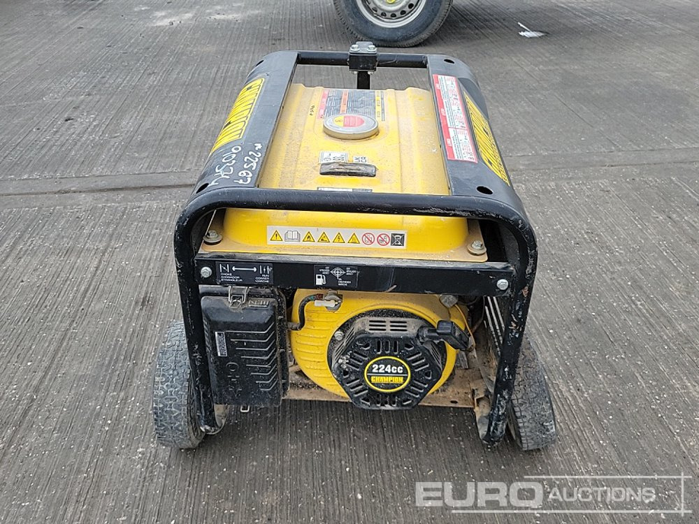 2022 Champion 3kVA Petrol Generator (2 of), Petrol Brush (1 of) - Generator set: picture 4 2022 Champion 3kVA Petrol Generator (2 of), Petrol Brush (1 of) - Generator set: picture 4