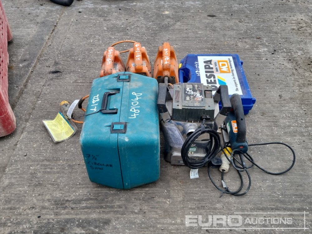 Construction equipment 240 Volt Floor Sander, 110 Volt Poker Unit (3 of), 110 Volt Jigsaw, 110 Volt Circular Saw, Battery Rivet Gun: picture 6