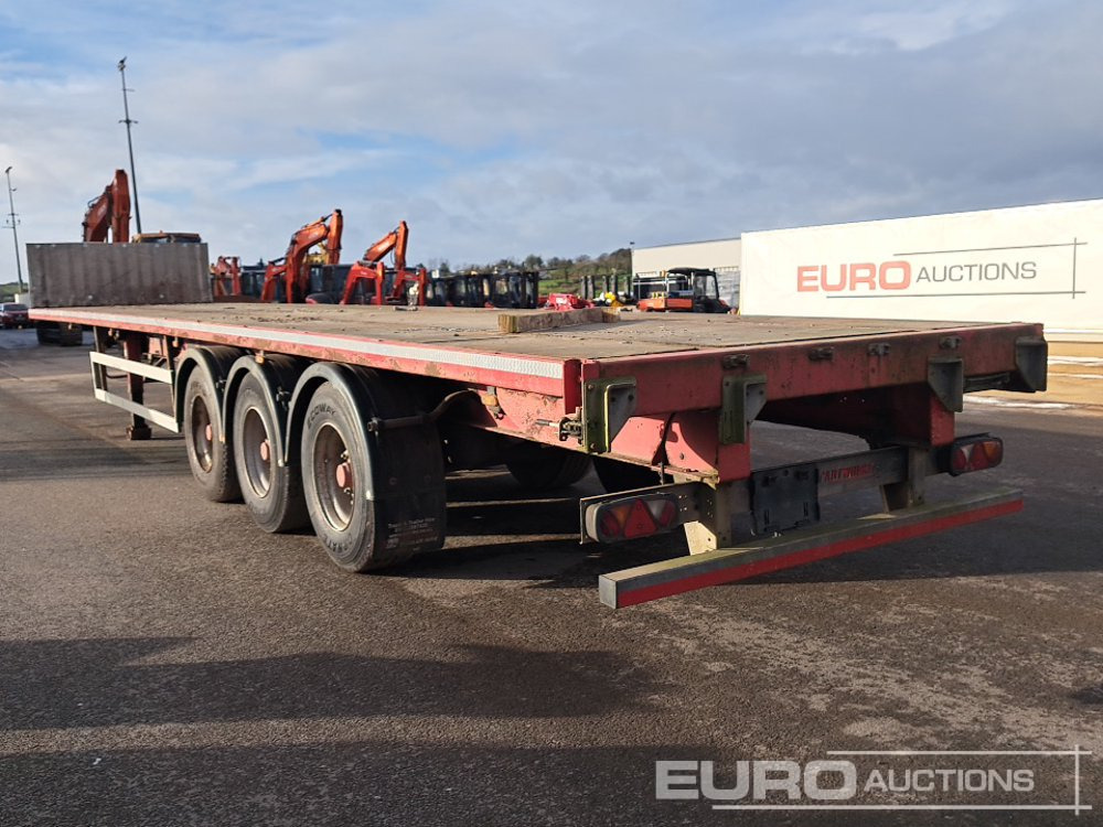 Cartwright 45' Tri Axle Flat Trailer, BPW Axles - Dropside/ Flatbed semi-trailer: picture 3 Cartwright 45' Tri Axle Flat Trailer, BPW Axles - Dropside/ Flatbed semi-trailer: picture 3