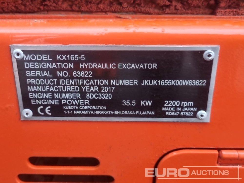 Mini excavator Kubota KX165-5: picture 42
