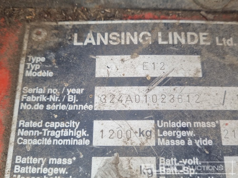 Electric forklift Linde E12: picture 28