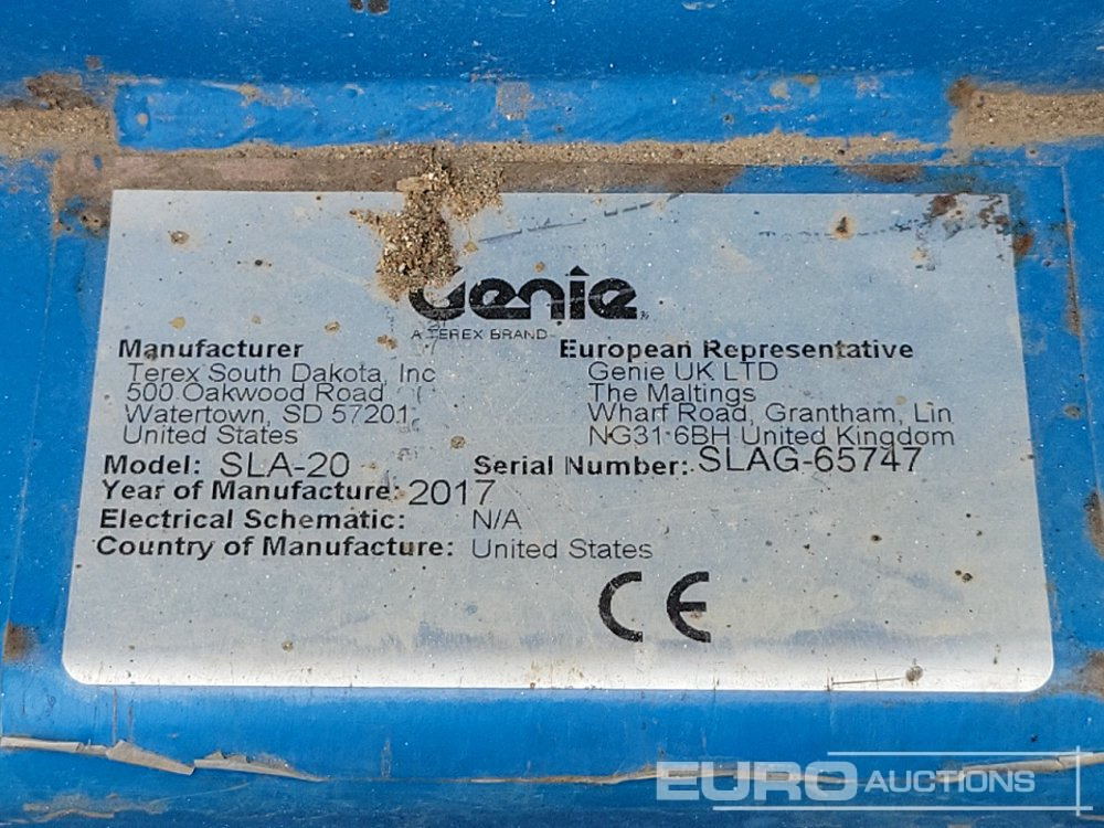 Material handling equipment 2017 Genie SLA-20: picture 17