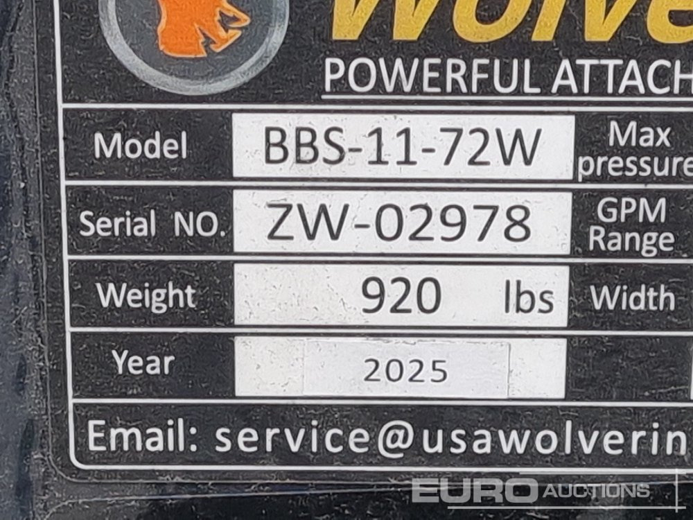 Material handling equipment Unused 2025 Wolverine BBS-11-72W: picture 18