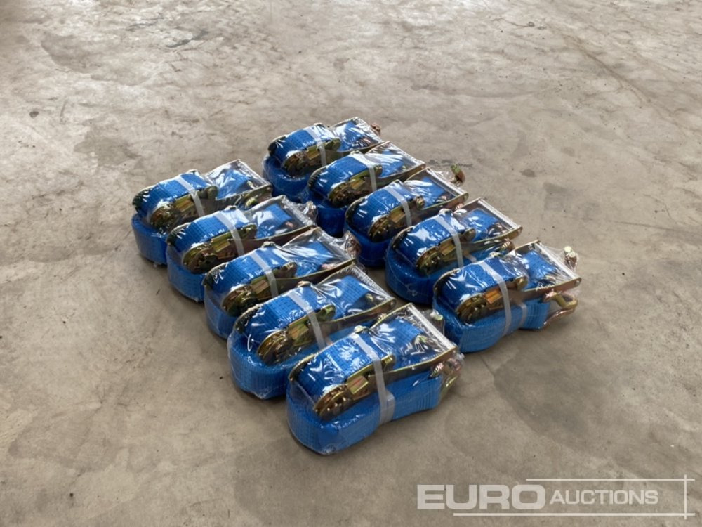 Unused 10m Ratchet Straps (10 of) - Workshop equipment: picture 1 Unused 10m Ratchet Straps (10 of) - Workshop equipment: picture 1