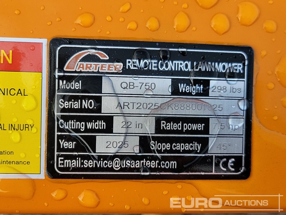 Garden mower Unused 2025 Arteer QB-750: picture 27