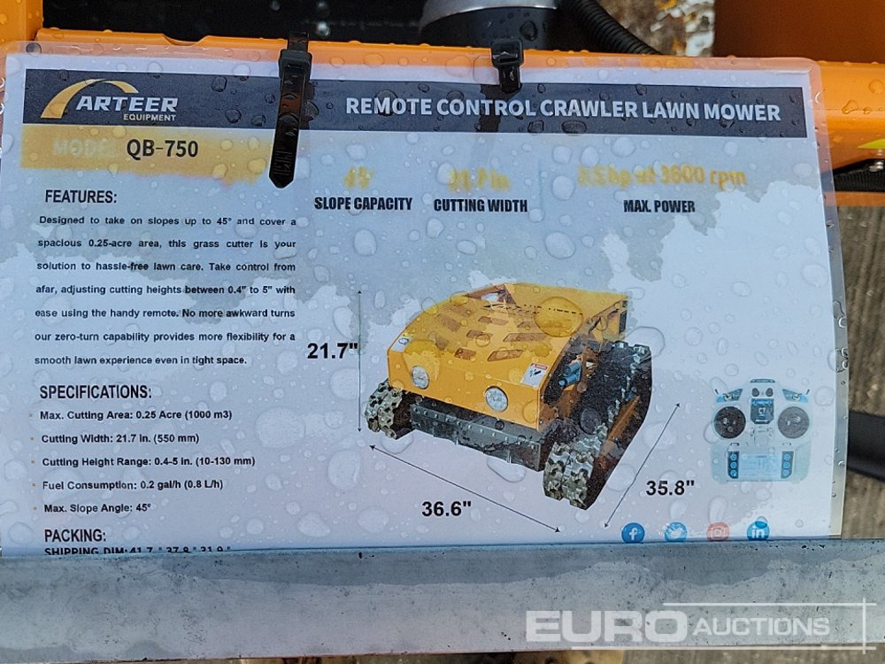 Garden mower Unused 2025 Arteer QB-750: picture 28