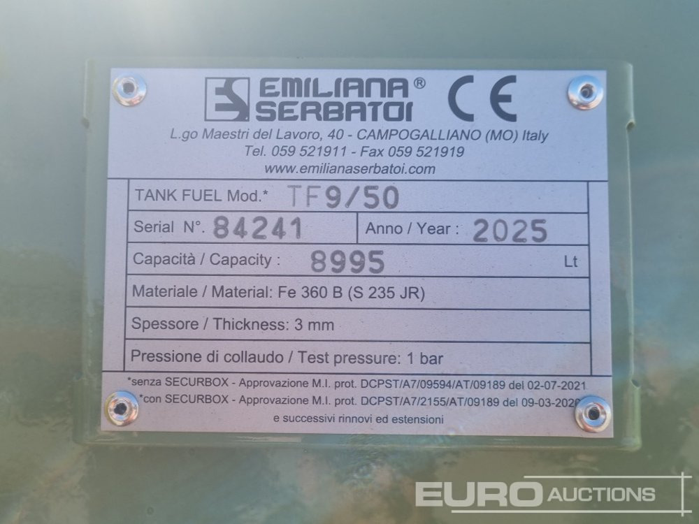 Storage tank Unused 2025 Emiliana Serbatoi TF9/50: picture 19