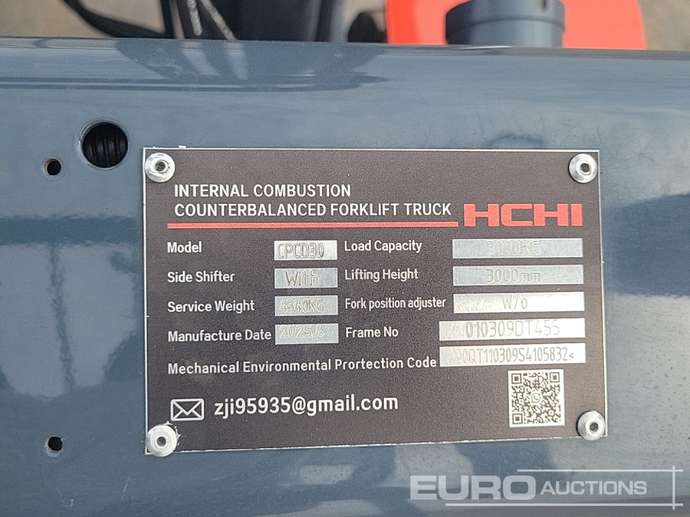 Forklift Unused 2025 HCHI CPCD30: picture 36