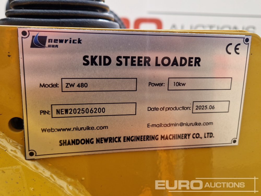 Skid steer loader Unused 2025 Newrick ZW480: picture 46