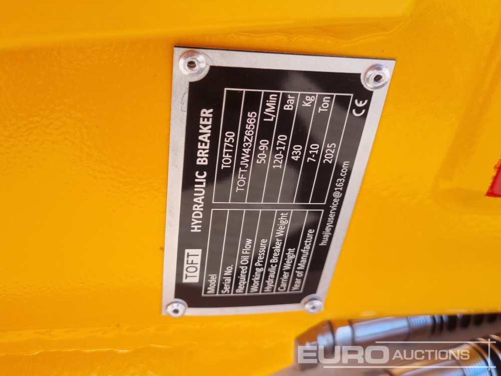 Hydraulic hammer Unused 2025 Toft 750: picture 14