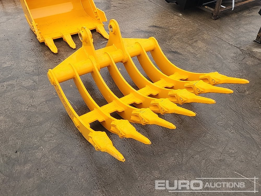 Unused 32" Rake 45mm Pin to suit 4-6 Ton Excavator - Bucket: picture 4 Unused 32" Rake 45mm Pin to suit 4-6 Ton Excavator - Bucket: picture 4