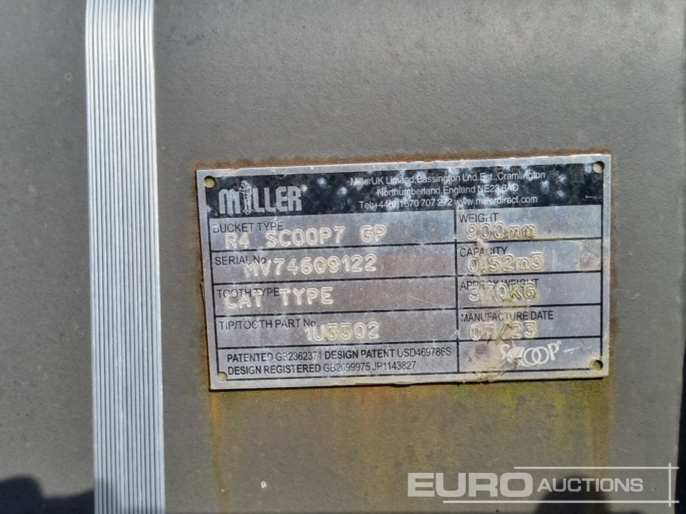 New Bucket Unused Miller 36" Scoop Bucket 65mm Pin to suit 13 Ton Excavator: picture 13