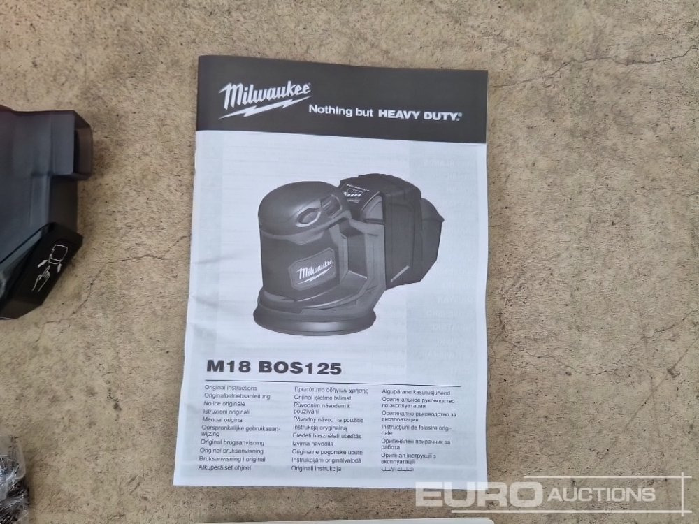 Unused Milwaukee M18 BOS125-0 Cordless Sander (Body Only) - Construction equipment: picture 4 Unused Milwaukee M18 BOS125-0 Cordless Sander (Body Only) - Construction equipment: picture 4