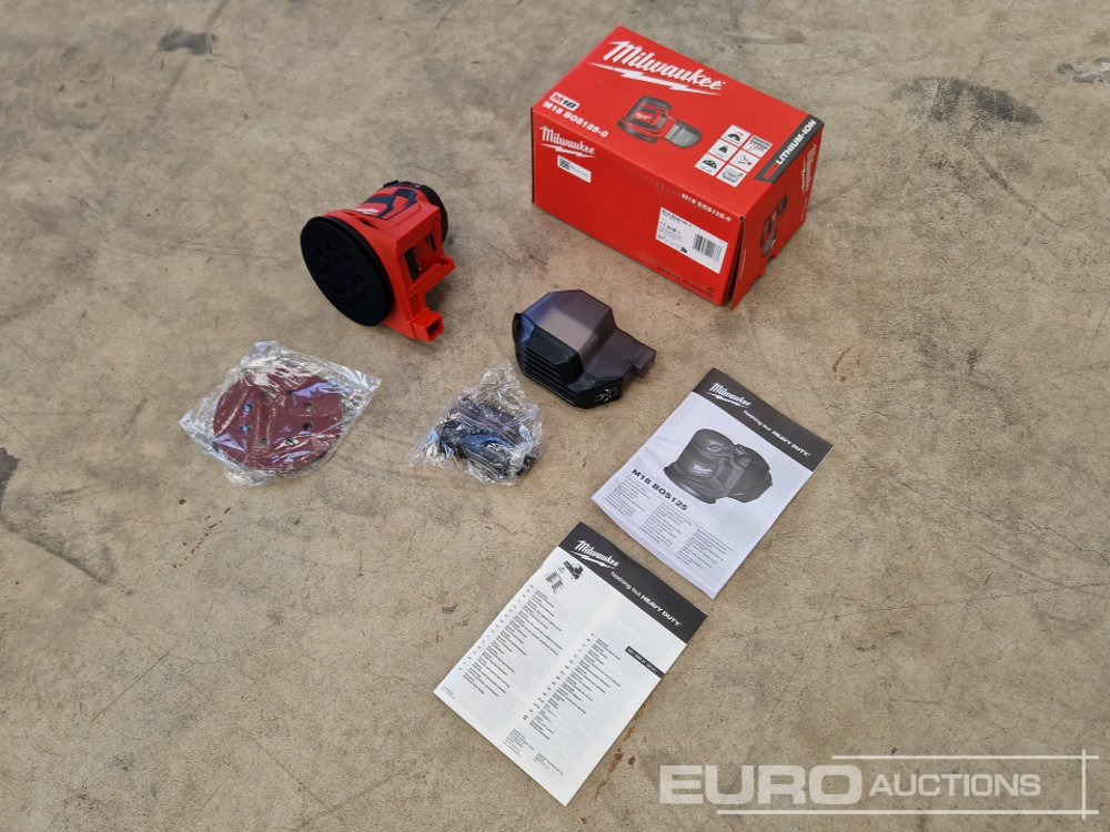 Unused Milwaukee M18 BOS125-0 Cordless Sander (Body Only) - Construction equipment: picture 3 Unused Milwaukee M18 BOS125-0 Cordless Sander (Body Only) - Construction equipment: picture 3