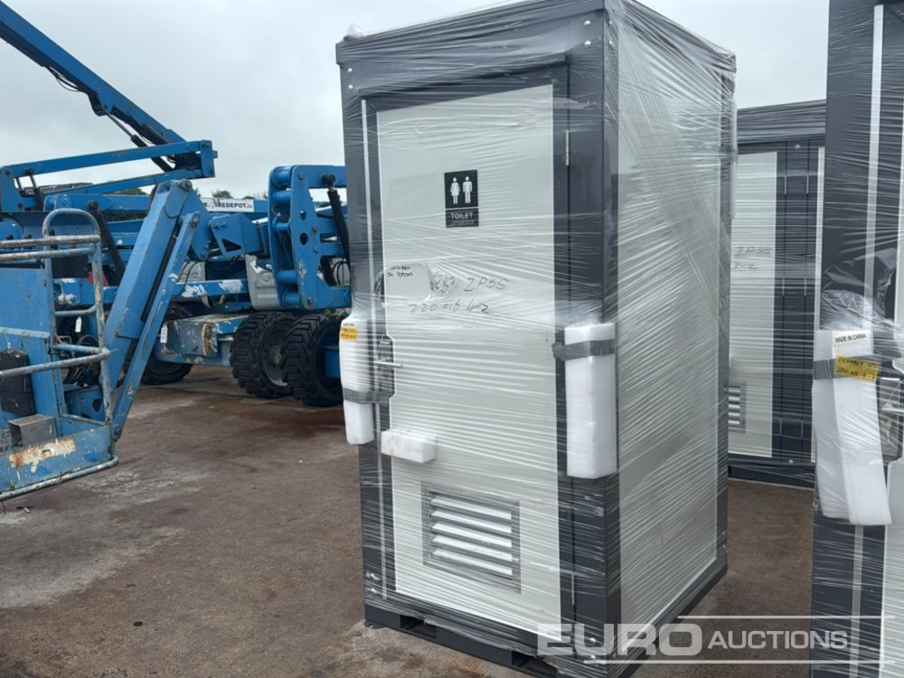 Unused Single Toilet Cubicle, One Toilet, Basin (Cannot Be Reconsigned) - Shipping container: picture 1 Unused Single Toilet Cubicle, One Toilet, Basin (Cannot Be Reconsigned) - Shipping container: picture 1