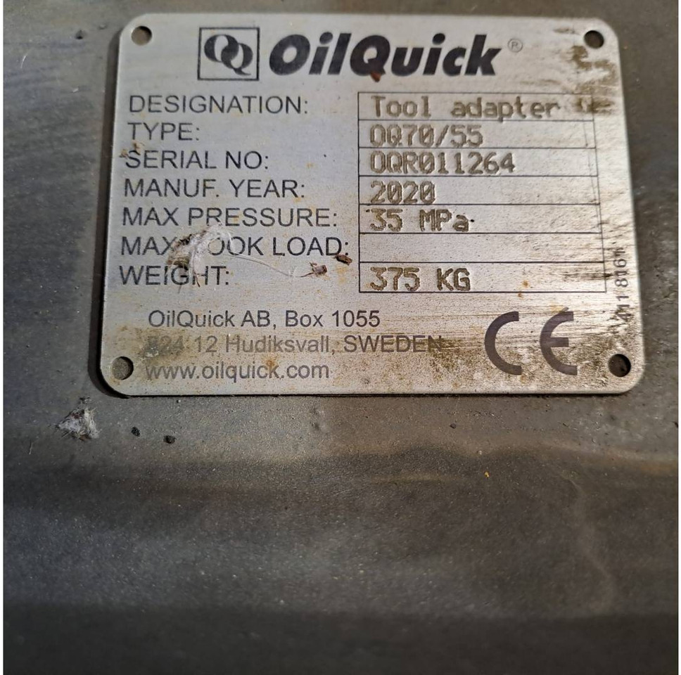 OILQUICK DEUTSCHLAND GMBH OILQUICK/OQ70/55 - Quick coupler: picture 2 OILQUICK DEUTSCHLAND GMBH OILQUICK/OQ70/55 - Quick coupler: picture 2