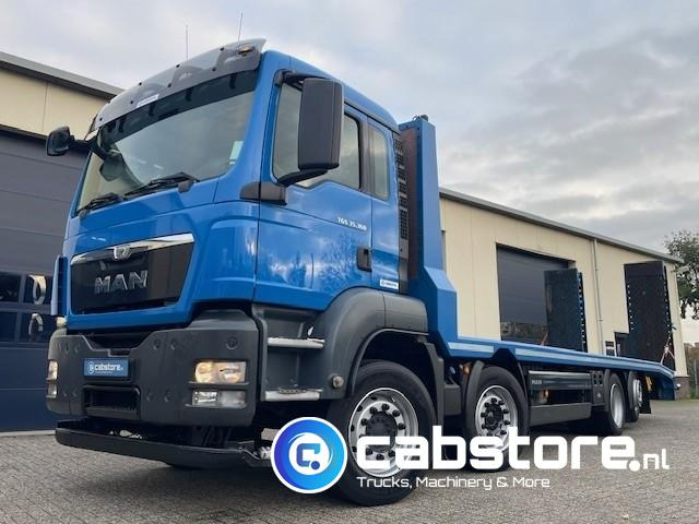 MAN TGS 35.360 8x2 Machinetransporter - Oprijwagen - Bouwjaar 2014 - Hydraulische rampen - 8x2-4 - Bickel-Tec - Good condition - Dropside/ Flatbed truck: picture 1 MAN TGS 35.360 8x2 Machinetransporter - Oprijwagen - Bouwjaar 2014 - Hydraulische rampen - 8x2-4 - Bickel-Tec - Good condition - Dropside/ Flatbed truck: picture 1