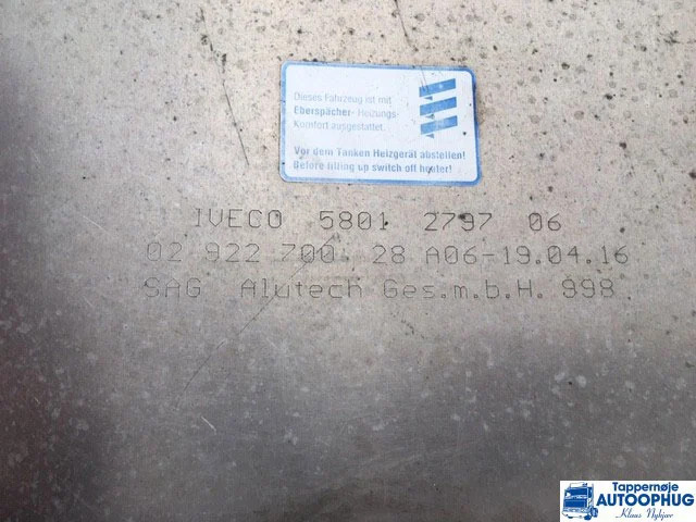 Iveco Brændstoftank Oem No : 5801279706 - Fuel tank for Truck: picture 1 Iveco Brændstoftank Oem No : 5801279706 - Fuel tank for Truck: picture 1