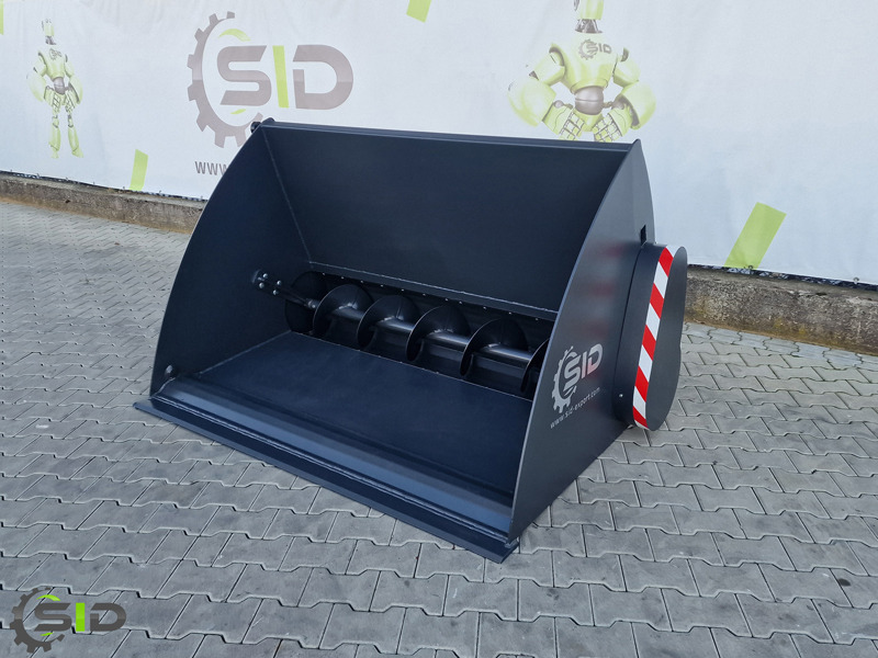 New Loader bucket for Agricultural machinery SID EINFUTTERSCHAUFEL MIT SCHNECKE / Godet distributeur de concentrés / Feeder bucket 1,2 M: picture 7