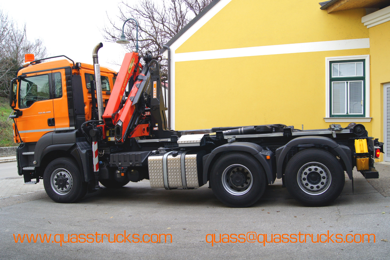 MAN TGS 28.400 BL 6x4-4/PK 12002 D/PALIFT/Winterdienst/Streuer/Pflug - Hook lift truck, Crane truck: picture 2 MAN TGS 28.400 BL 6x4-4/PK 12002 D/PALIFT/Winterdienst/Streuer/Pflug - Hook lift truck, Crane truck: picture 2