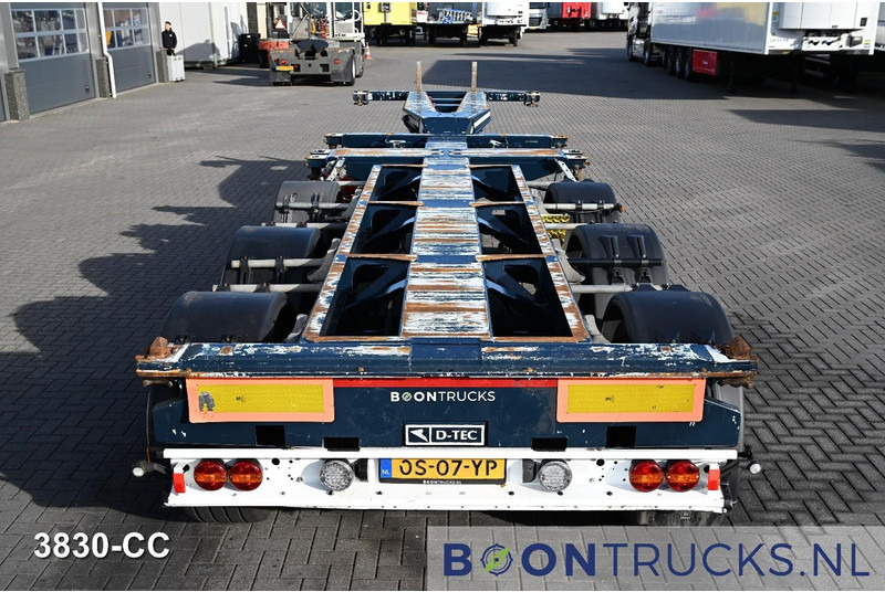 Container transporter/ Swap body semi-trailer D-Tec FLEXITRAILER | 2x20-30-40-45ft HC * 2x LIFT AXLE * MB / DISC * NL TRAILER * APK 03-2026: picture 6