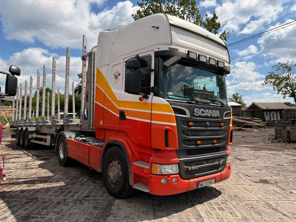 Tractor unit, Timber semi-trailer SCANIA R500: picture 1