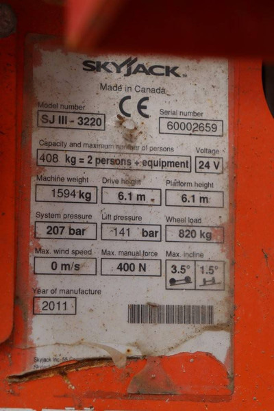 Scissor lift Skyjack SJ III - 3220: picture 14 Scissor lift Skyjack SJ III - 3220: picture 14