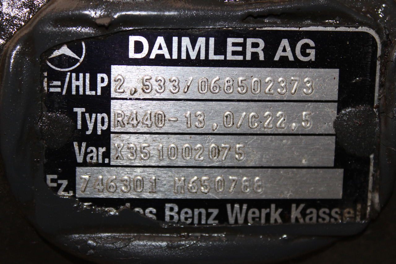 DIFERENTIAL MERCEDES ACTROS R=2,533 R440-13 X351002075, 068502373 - Differential gear for Truck: picture 3 DIFERENTIAL MERCEDES ACTROS R=2,533 R440-13 X351002075, 068502373 - Differential gear for Truck: picture 3