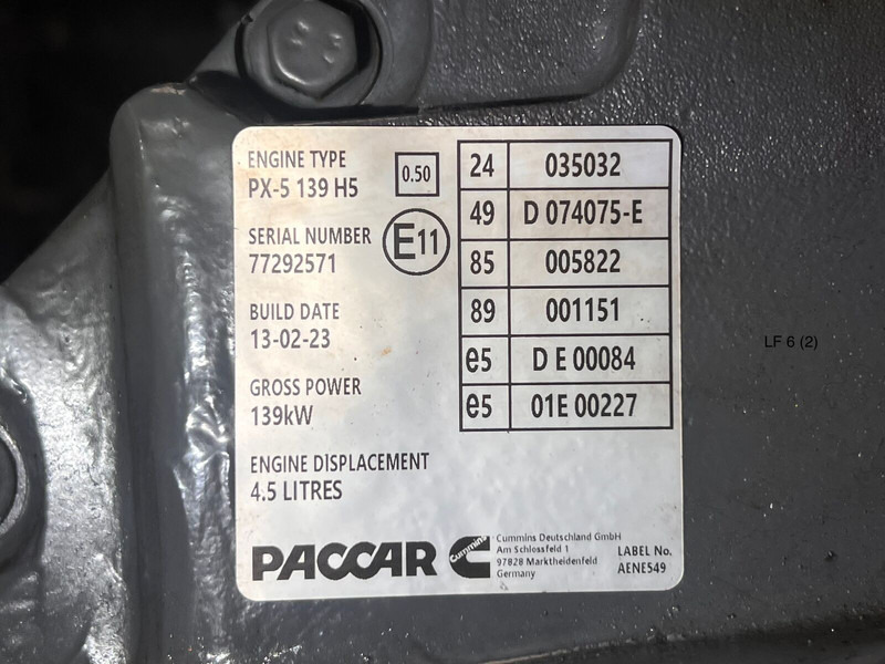 DAF LF - Engine: picture 4 DAF LF - Engine: picture 4