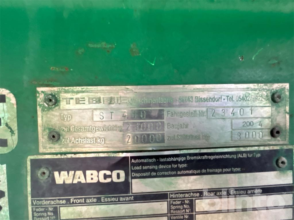 2004 Tebbe HS220 mit Wechselrahmen - Manure spreader: picture 5 2004 Tebbe HS220 mit Wechselrahmen - Manure spreader: picture 5