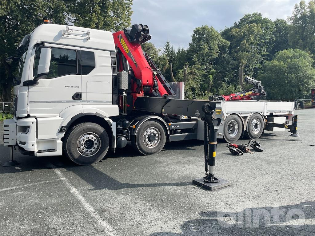 Dropside/ Flatbed truck, Crane truck 4-Achser-Pritsche mit Ladekran hinter Fahrerhaus (2023): picture 19