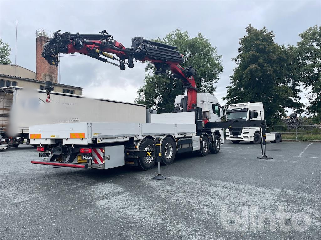 Dropside/ Flatbed truck, Crane truck 4-Achser-Pritsche mit Ladekran hinter Fahrerhaus (2023): picture 14