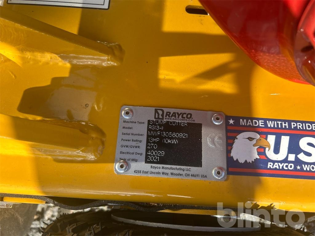 Agricultural machinery Rayco RG13-11 - Honda GX 390: picture 13