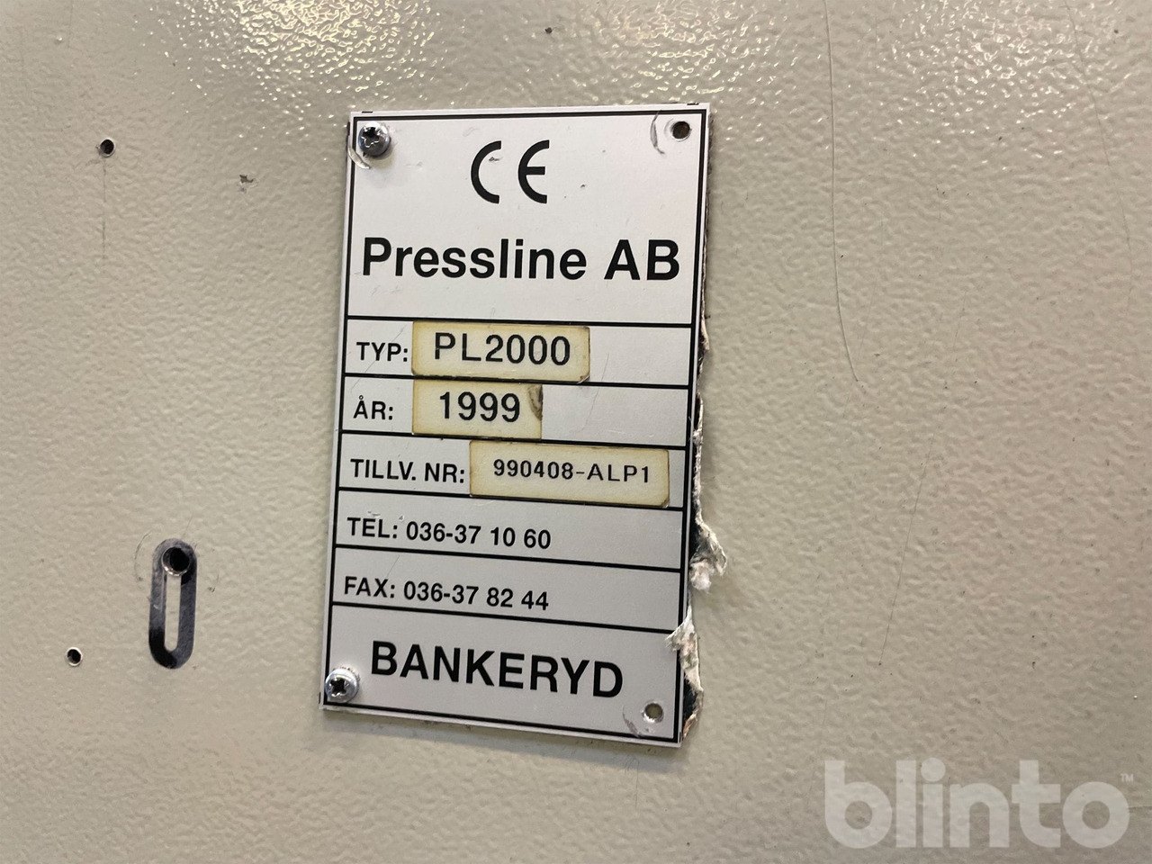 Pressline PL2000 PLV400 PLR400 PLAH 2000 - Other machinery: picture 2 Pressline PL2000 PLV400 PLR400 PLAH 2000 - Other machinery: picture 2