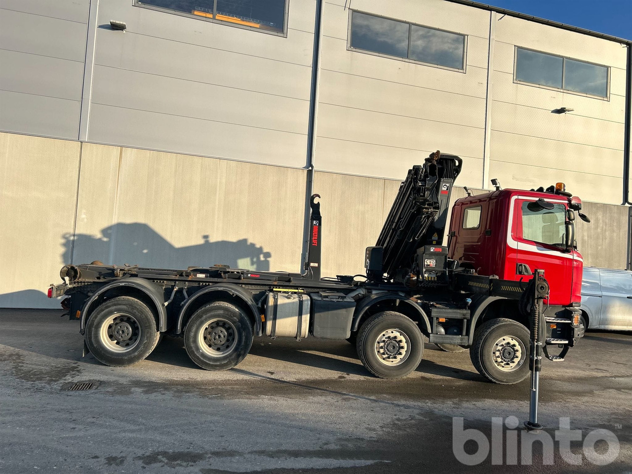 SCANIA G450 CB 8X8 EHZ med HIAB 288 E-6 Kran - Hook lift truck, Crane truck: picture 3 SCANIA G450 CB 8X8 EHZ med HIAB 288 E-6 Kran - Hook lift truck, Crane truck: picture 3