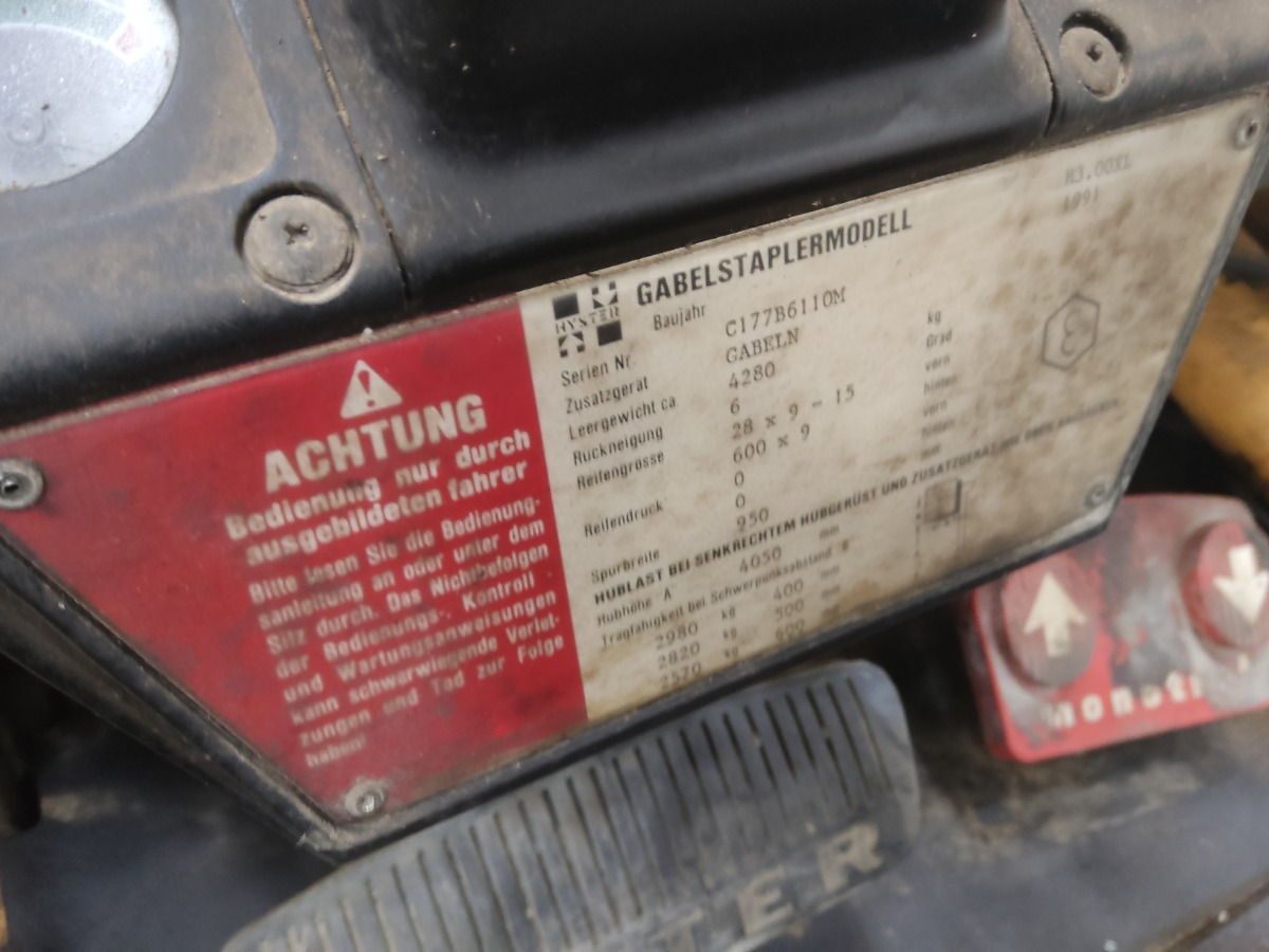 Hyster H3.00XL - Diesel forklift: picture 5 Hyster H3.00XL - Diesel forklift: picture 5