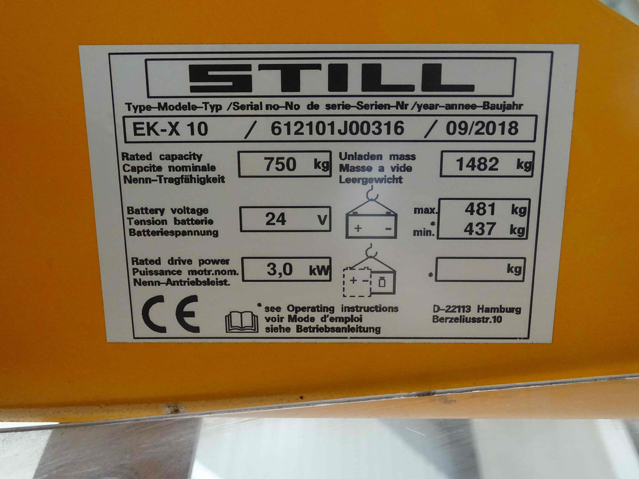 Still EK-X - Order picker: picture 5 Still EK-X - Order picker: picture 5