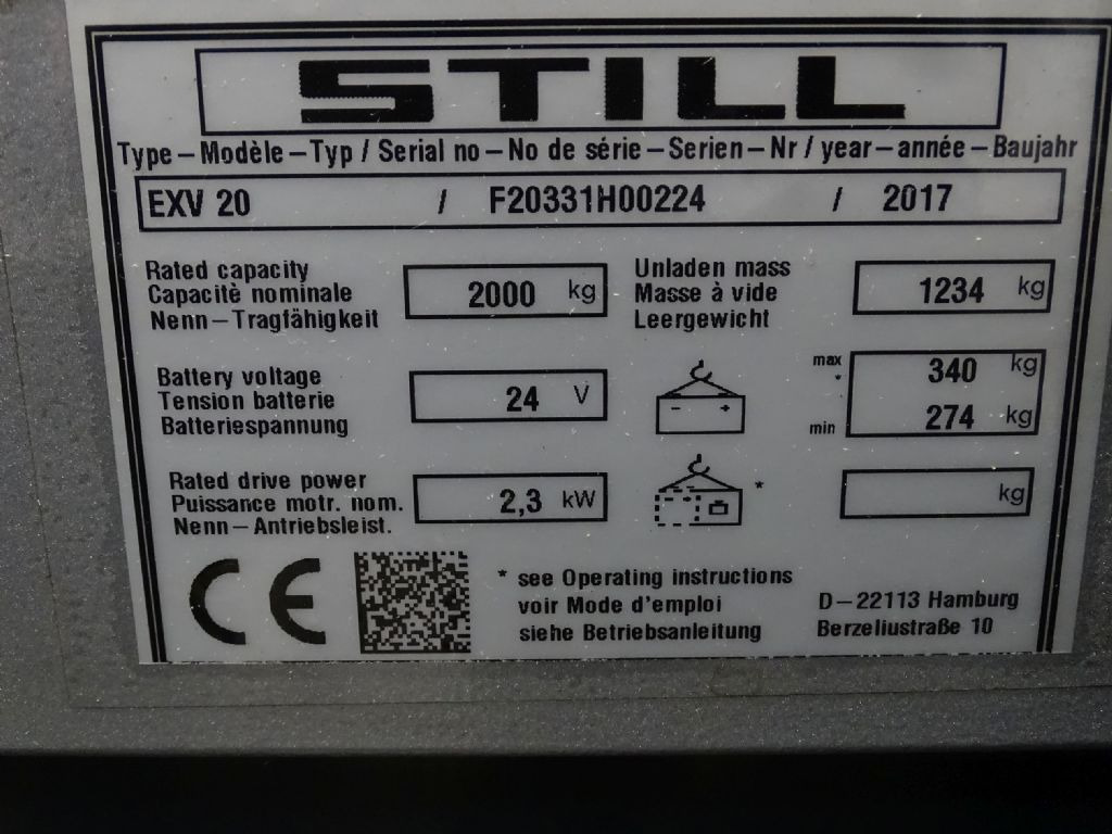 Still EXV20 - Stacker: picture 5 Still EXV20 - Stacker: picture 5