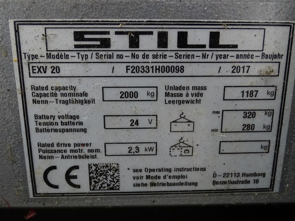 Still EXV20 - Stacker: picture 5 Still EXV20 - Stacker: picture 5
